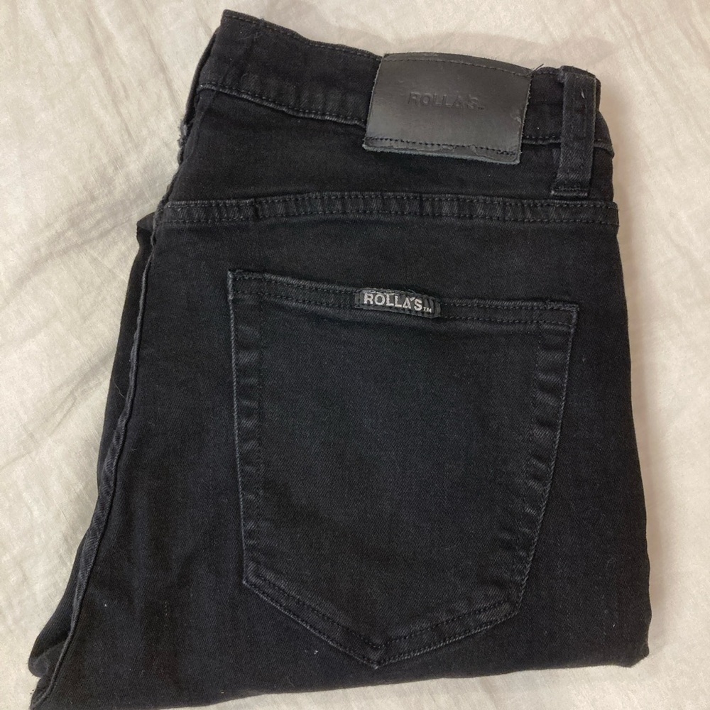 ROLLA'S “Stimger” Men's Skinny Jeans, Black.